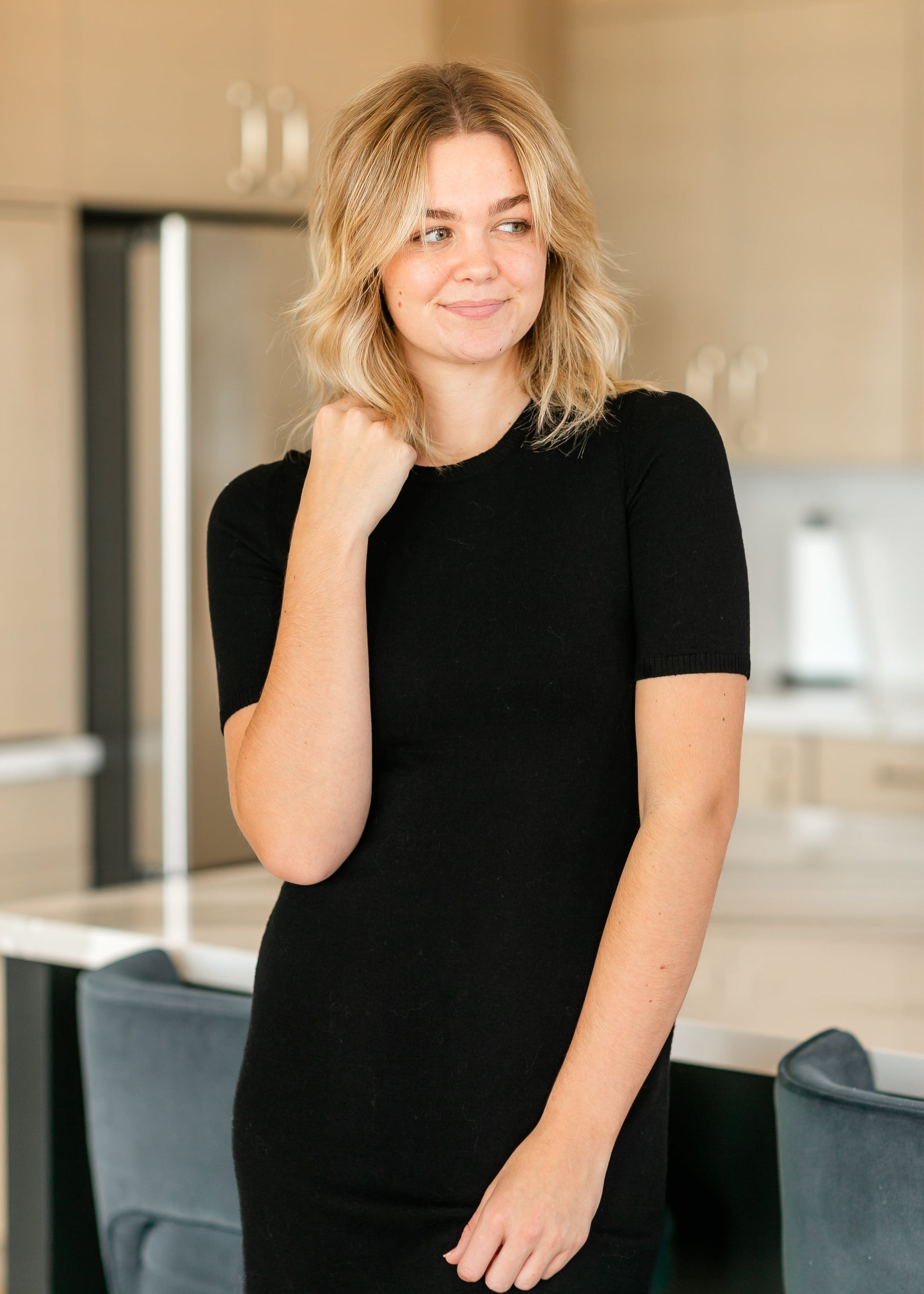 Steve Madden Francis Short Sleeve Knit Dress - FINAL SALE Inherit Co. Steve Madden Francis Short Sleeve Knit Dress - FINAL SALE Inherit Co.