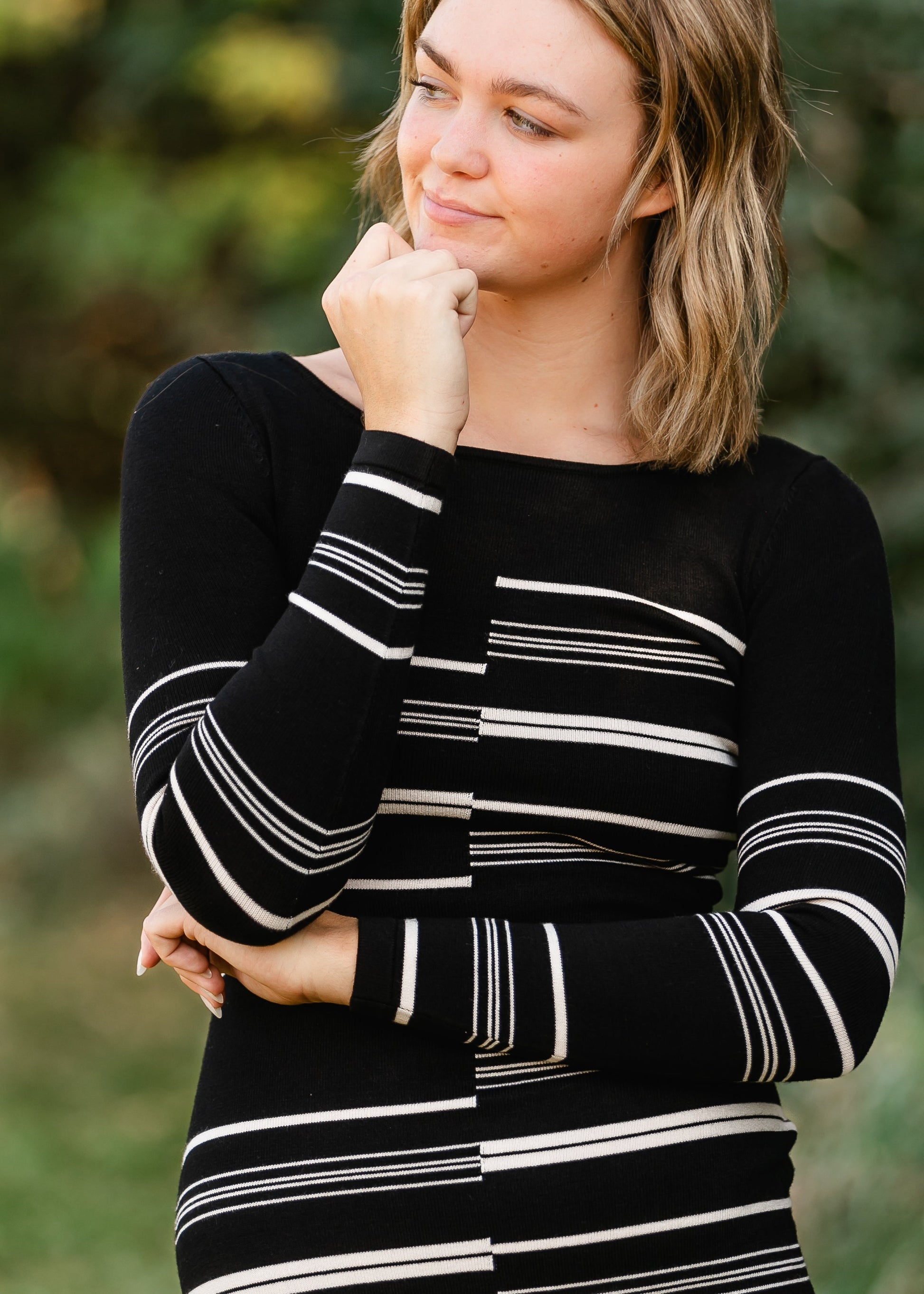 Steve Madden® Rayssa Black Sweater Dress FINAL SALE – Inherit