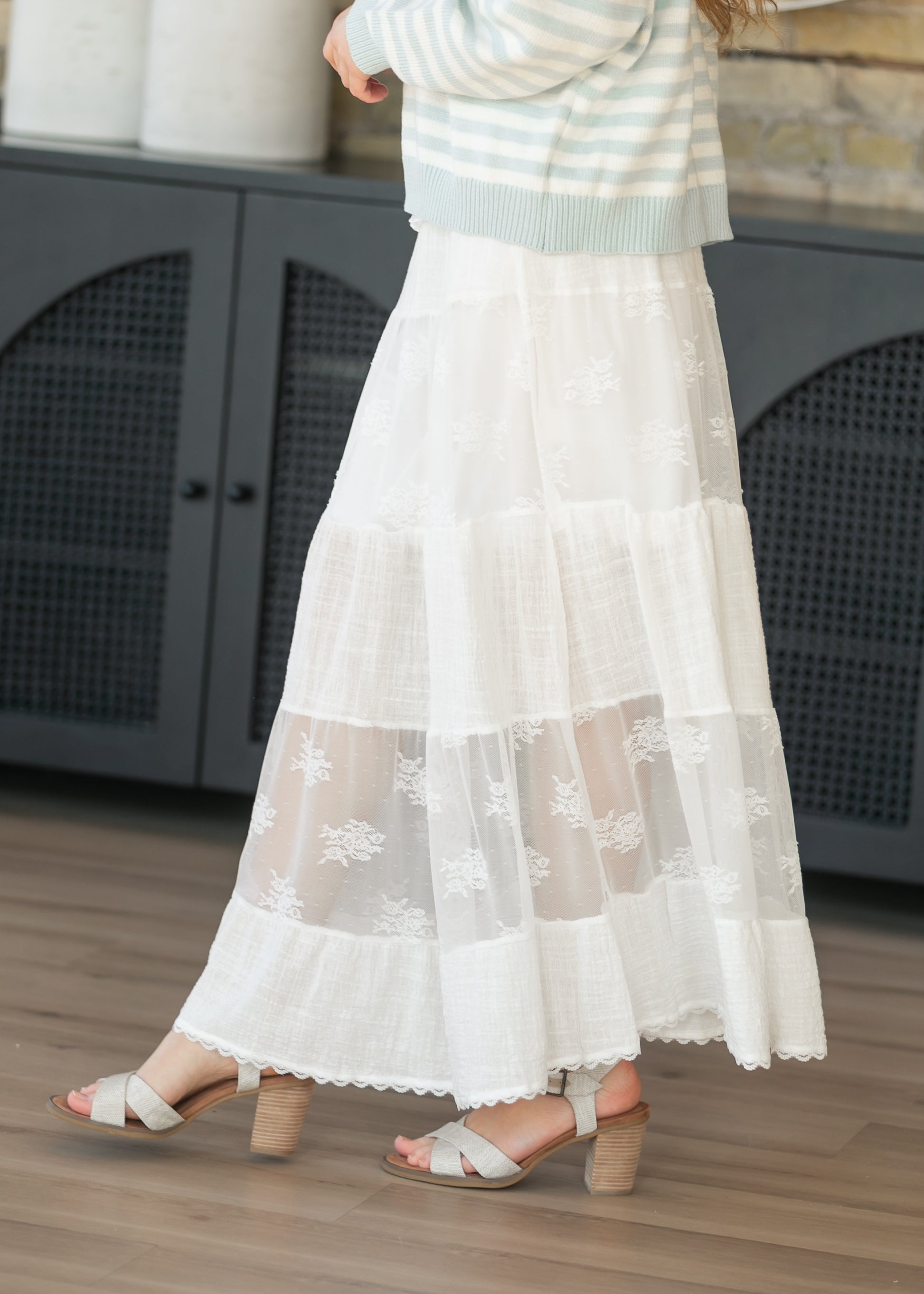 Steve Madden® Tarryn Lace Maxi Skirt FF Skirts