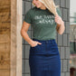 Straight Fit Dark Denim Midi Skirt - Final Sale Skirts