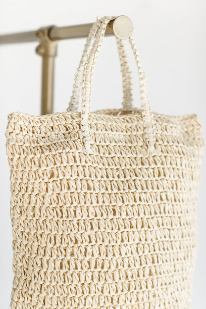 Straw Lined Tote Bag Accessories
