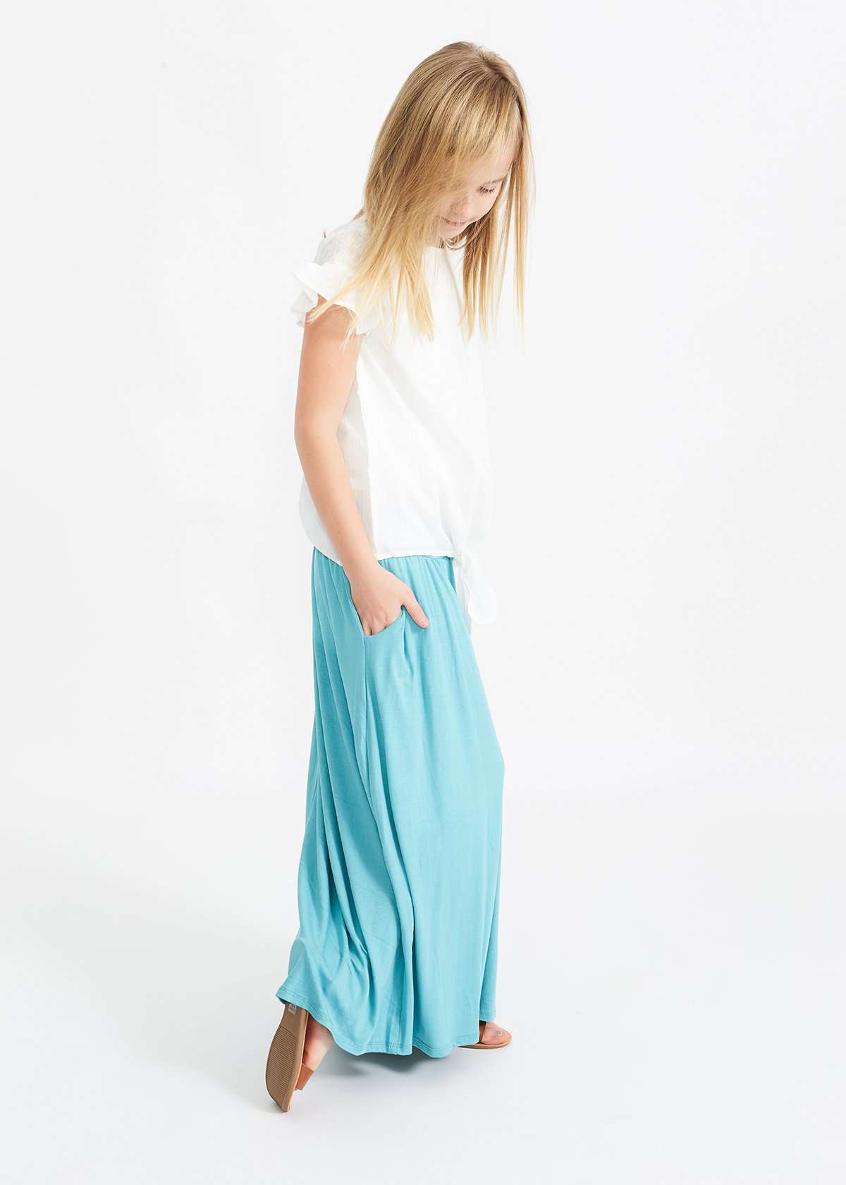 Stretchy Swing Maxi Skirt-FINAL SALE Skirts