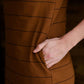 Stripe Color Blocked Midi Dress Dresses