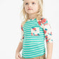 Stripe Floral Pocket Tee - FINAL SALE Tops