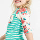 Stripe Floral Pocket Tee - FINAL SALE Tops