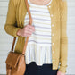Stripe Peplum Zipper Tank Tops