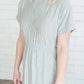 Stripe Pocket Midi Dress Dresses Gray / S