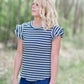 Stripe Ribbed Tee - FINAL SALE Tops