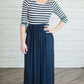 Stripe & Solid Maxi Dress - FINAL SALE Dresses