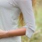 Stripe Theory Top Tops