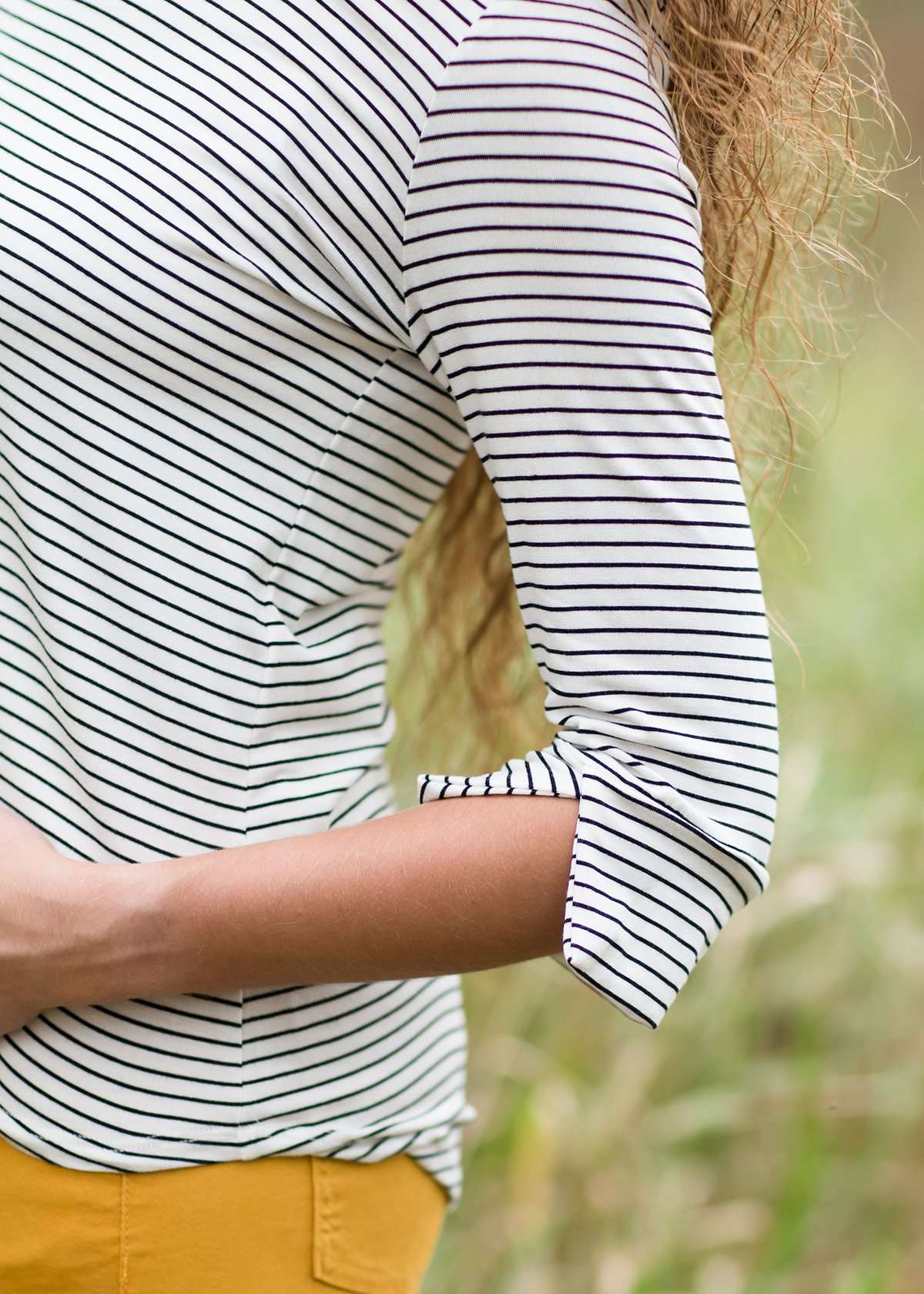 Stripe Theory Top Tops