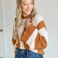 Striped Bell Sleeve Knit Sweater FF Tops