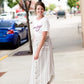 Striped Button Linen Midi Skirt - FINAL SALE Skirts