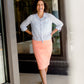 Striped Button Up Blouse - FINAL SALE Tops