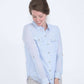 Striped Button Up Blouse - FINAL SALE Tops