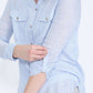 Striped Button Up Blouse - FINAL SALE Tops