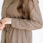 Striped Button Up Midi Dress FF Dresses