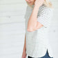 Striped Detail Tee Tops