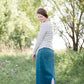 Striped Henley Ribbed Top - FINAL SALE Tops