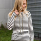 Striped Hooded Pullover Top - FINAL SALE Tops