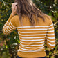 Striped Knit Pullover Sweater - FINAL SALE Tops