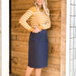 Striped Knit Pullover Sweater - FINAL SALE Tops