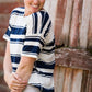 Striped Light Knit Tee - FINAL SALE Tops
