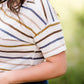 Striped Light Knit Tee - FINAL SALE Tops