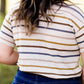 Striped Light Knit Tee - FINAL SALE Tops