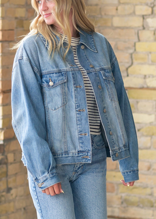 Striped Sweater Long Sleeve Top FF Tops