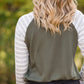 Striped Waffle Knit Raglan Top - FINAL SALE Tops