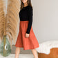 Suede A-Line Midi Skirt - FINAL SALE Skirts