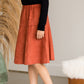 Suede A-Line Midi Skirt - FINAL SALE Skirts