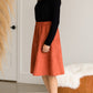 Suede A-Line Midi Skirt - FINAL SALE Skirts