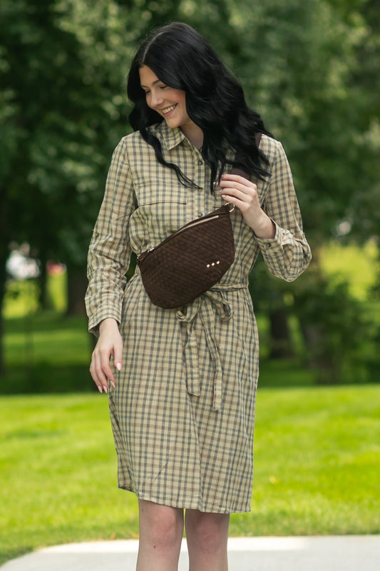 Suede Westlyn Woven Crossbody Bag Accessories