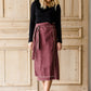 Suede Wrap Midi Skirt - FINAL SALE Skirts