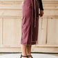 Suede Wrap Midi Skirt - FINAL SALE Skirts