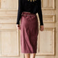 Suede Wrap Midi Skirt - FINAL SALE Skirts