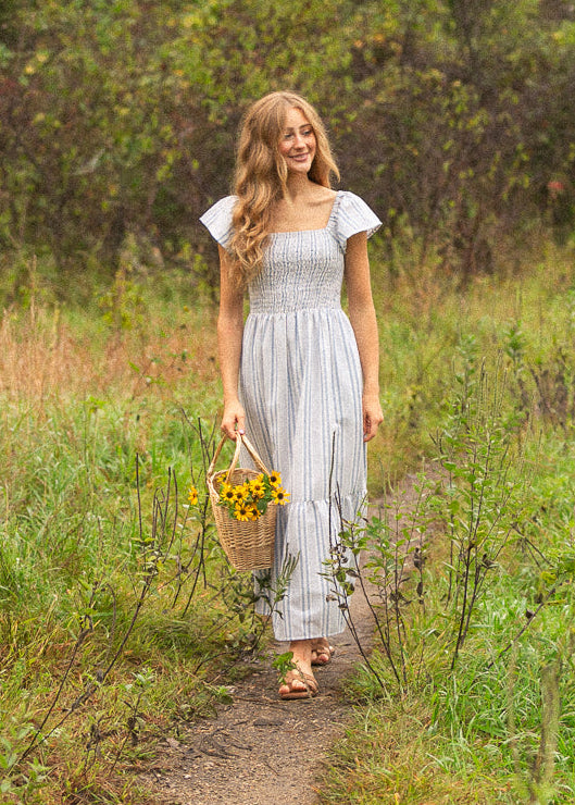 Summer Flutter Sleeve Midi Dress IC Dresses