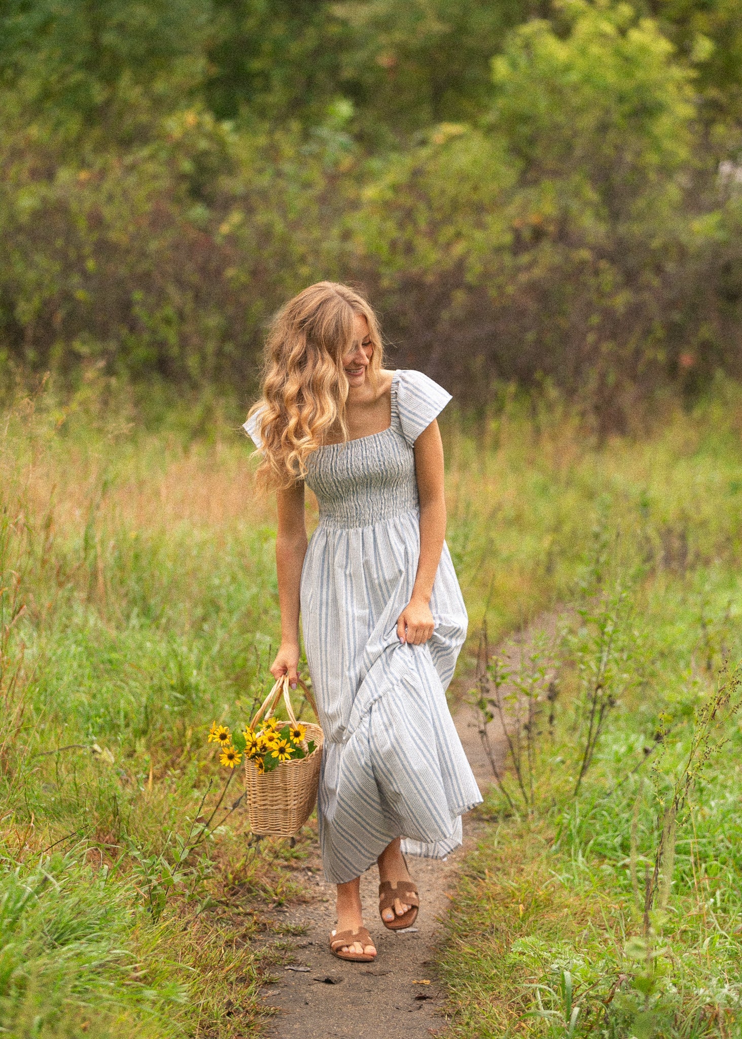 Summer Flutter Sleeve Midi Dress IC Dresses