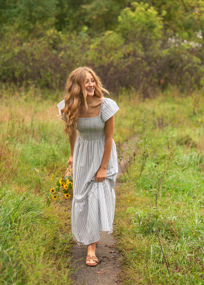 Summer Flutter Sleeve Midi Dress IC Dresses