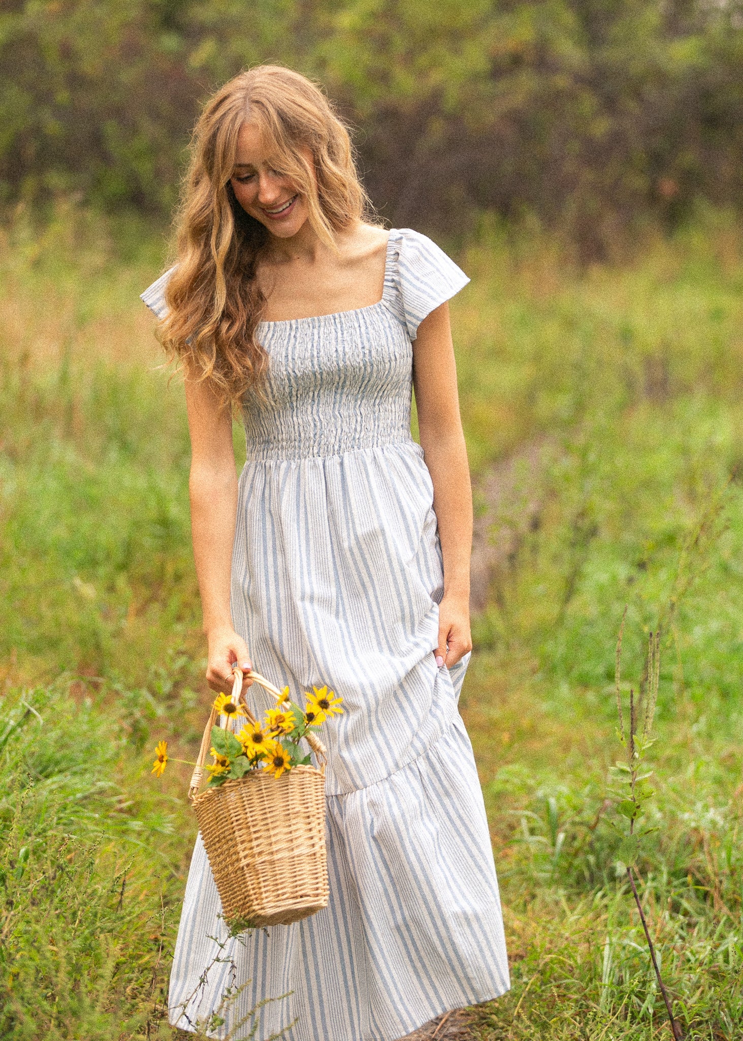 Summer Flutter Sleeve Midi Dress IC Dresses