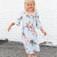 Summer Sky Floral Midi Dress Dresses