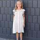 Sun Striped Ruffle Sleeve Midi Dress Dresses
