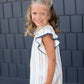 Sun Striped Ruffle Sleeve Midi Dress Dresses