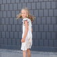 Sun Striped Ruffle Sleeve Midi Dress Dresses