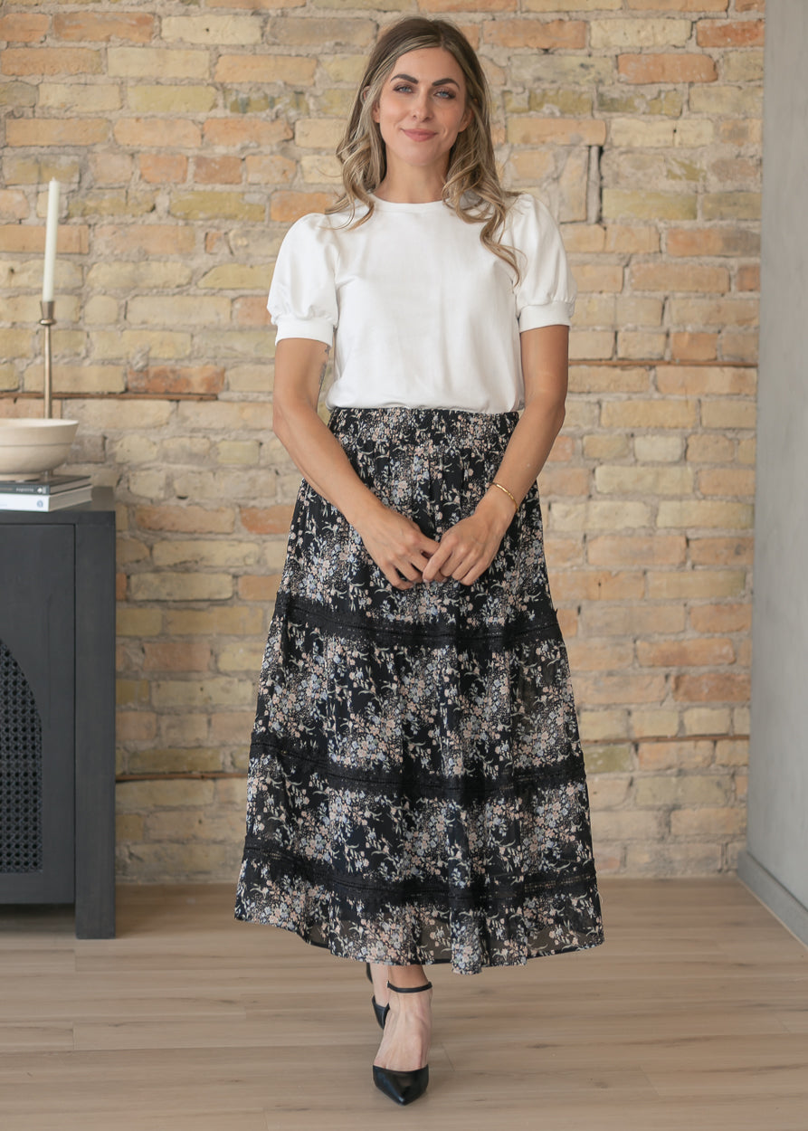 Sunday Floral Midi Skirt IC Skirts