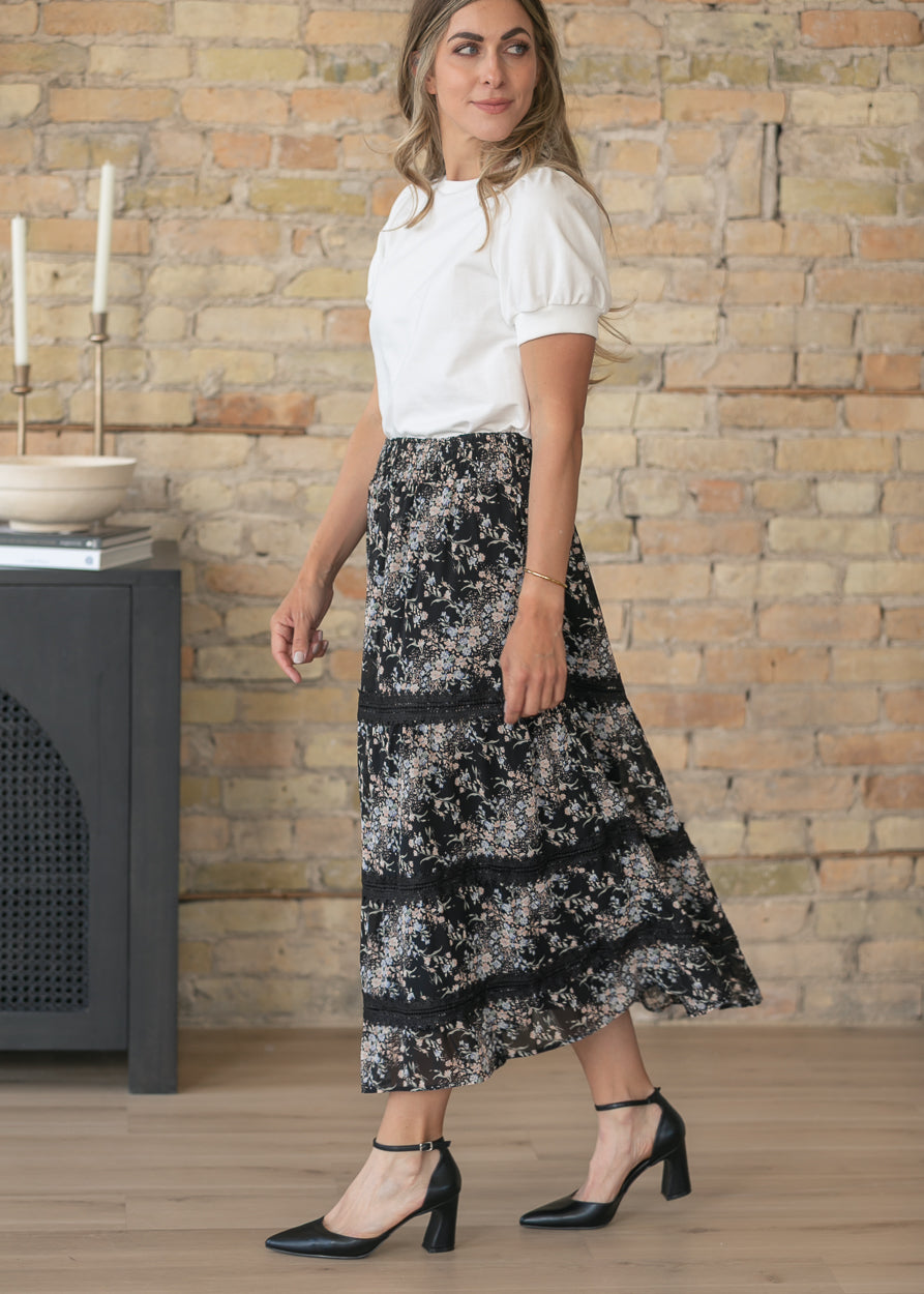 Sunday Floral Midi Skirt IC Skirts