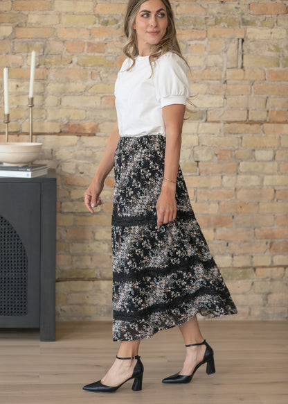 Sunday Floral Midi Skirt IC Skirts
