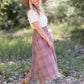 Susie Plaid A-Line Midi Skirt - FINAL SALE IC Skirts